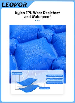LEOKOR Camping Sleeping Bag Pad,Inflatable Camping Mattress for Travel,Portable Waterproof Air Cushion Sleeping Pad,for Backpacking,Hiking,Travel(Blue)  - Image 3