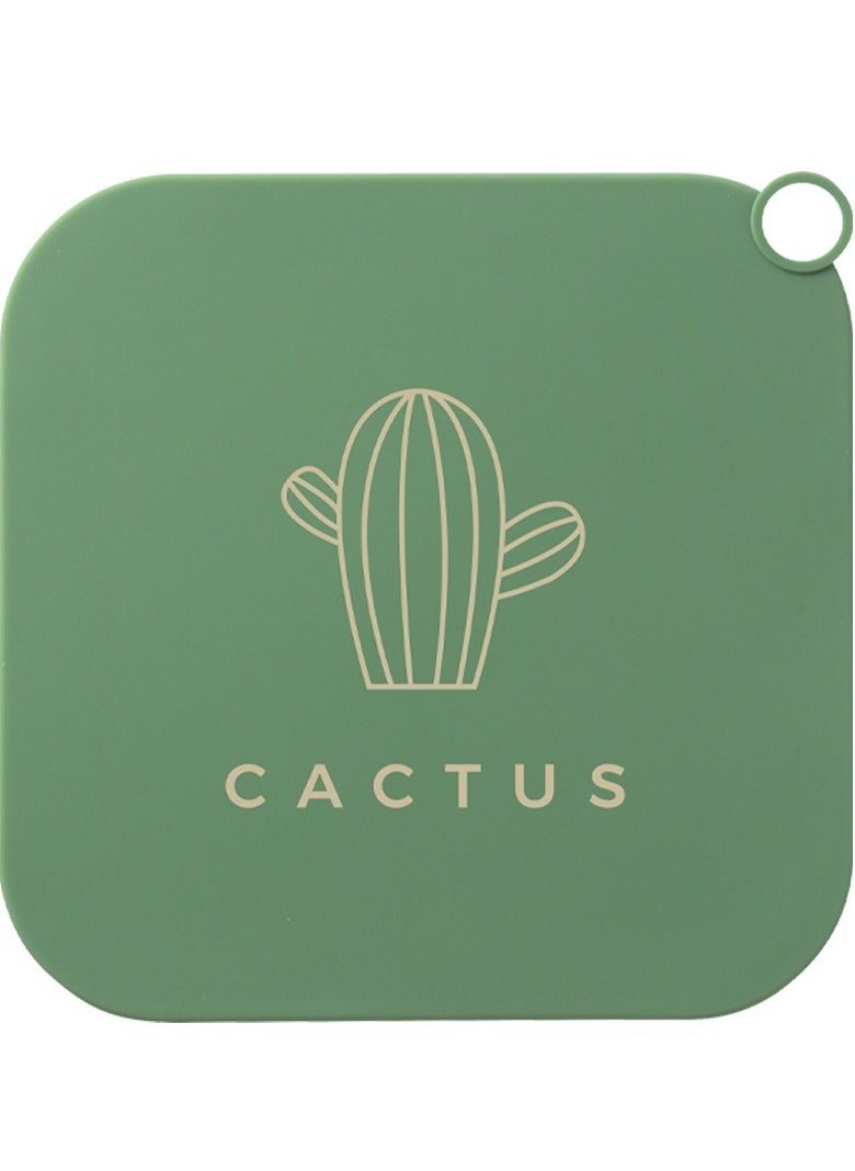 Y&D 3pcs Sewage Floor Drain Cover Bathroom Silicone Deodorizer Pad Cactus Kitchen Bathroom Silicone Floor Drain Pad 22x22cm  - Image 2