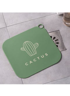 Y&D 3pcs Sewage Floor Drain Cover Bathroom Silicone Deodorizer Pad Cactus Kitchen Bathroom Silicone Floor Drain Pad 22x22cm  - Image 2