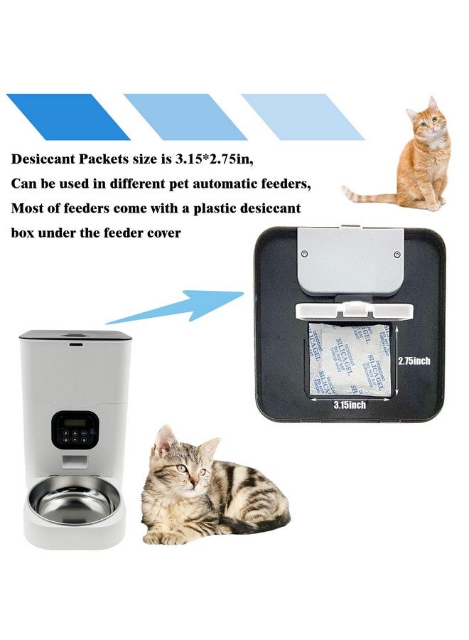 xcivi 6 Pack Pet Food Desiccant Bags For Voluas Automatic Cat Dog Pet Food Feeders Model Vl001, Vl002, Vl003, Vl004; Moisture-Proof Bag Desiccant Keep Pets Foods Dry And Fresh - Image 2