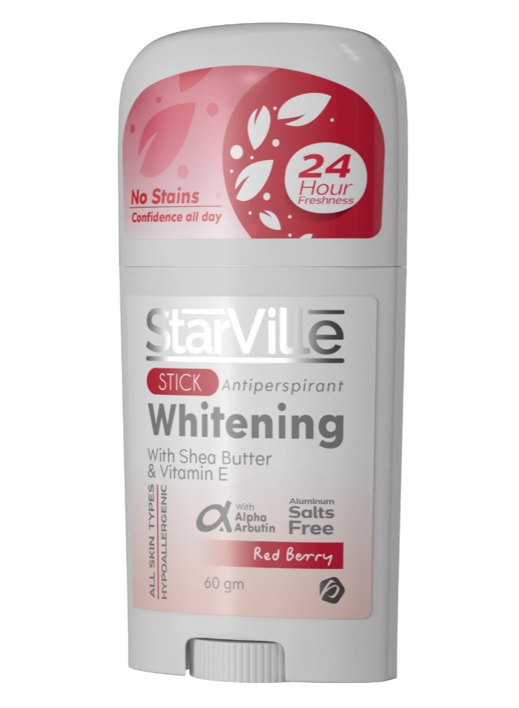 Whitening Stick Red Berry (60 ml) Deodorant – Brightens & Freshens – Long-Lasting Protection
