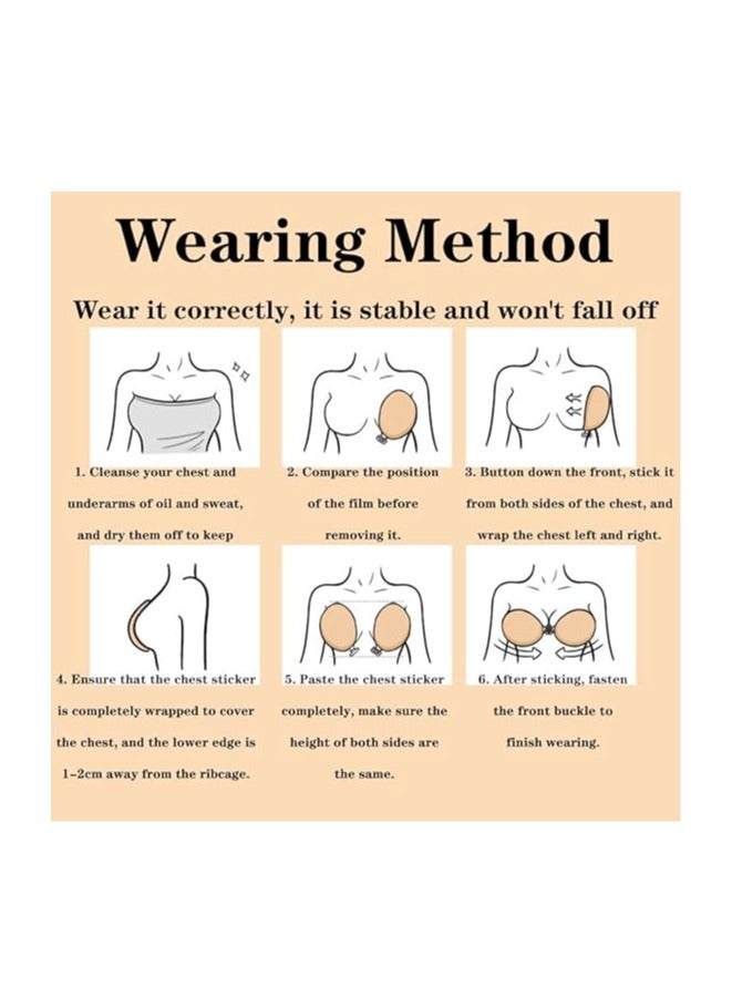 Jomo Store Push Up Self Adhesive Silicone Bra – Strapless, Invisible, Breathable, Front Closure for Backless Dresses - Image 5