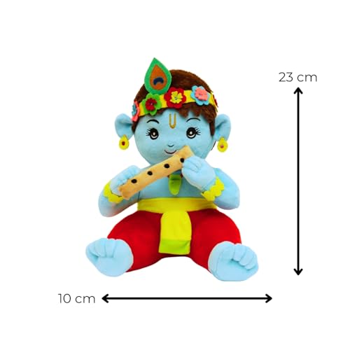 Panda's Box Mantra Chanting Baby Krishna, Hanuman & Ganesha| As Seen on Shark Tank | Musical Soft Plush Toys | Non-Toxic| Best Birthday Gift for Newborn Kids | Free Colouring Book | Pack of 3, Medium - Image 5