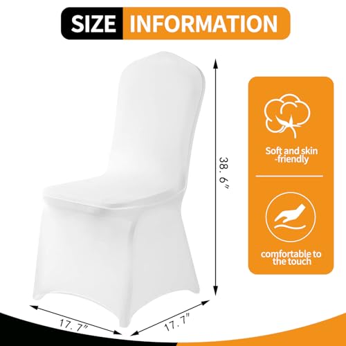 Yahpetes Chair Cover Pink Polyester Spandex Banquet Chair Covers Slipcover Flat Front Stretch Spandex Chair Covers for Wedding Banquet Dining Party Decorations (1 Pcs Pink) - Image 2