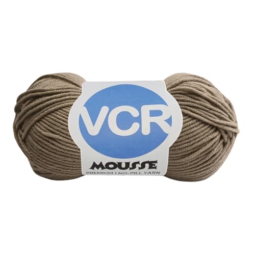VCR 4ply New Dull Yarn, 100 Grams Hank, 190 Meters Length, Acrylic Ball for Crochet and Knitting, Soft Crosia Threads, Pack of 1 Yarn, Suitable for DIY Crafts - Image 1