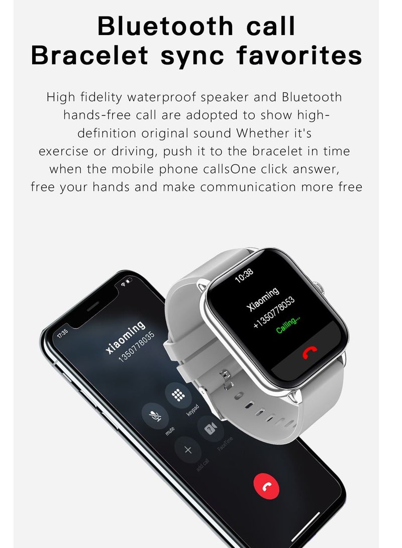 GULFLINK Smart Watch for Android and iOS Phones Compatible iPhone Samsung  Black  - Image 5