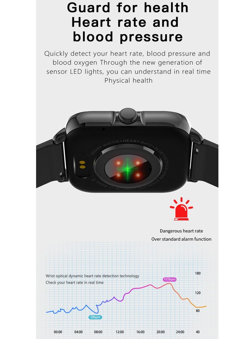 GULFLINK Smart Watch for Android and iOS Phones Compatible iPhone Samsung  Black  - Image 4