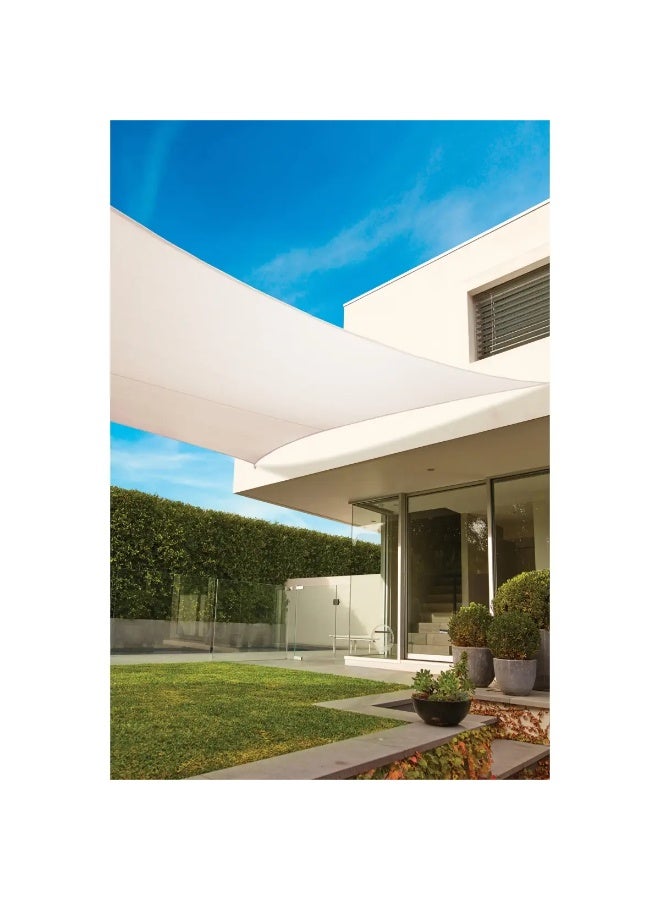 Coolaroo Commercial Grade Square Stone Colour Shade Sail Upto 95% Uv Block 5.4X5.4M Size - Image 3