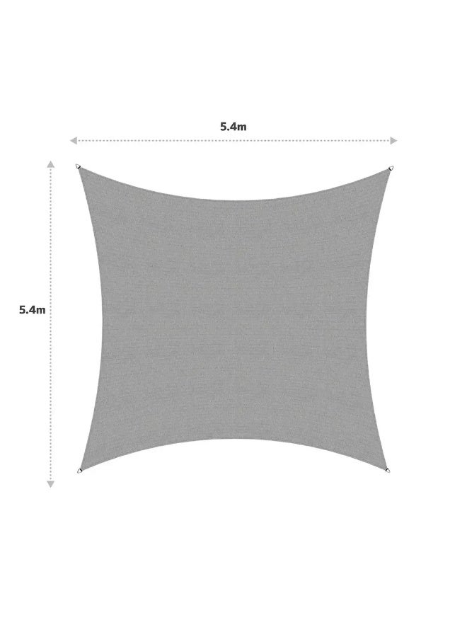 Coolaroo Commercial Grade Square Stone Colour Shade Sail Upto 95% Uv Block 5.4X5.4M Size - Image 2