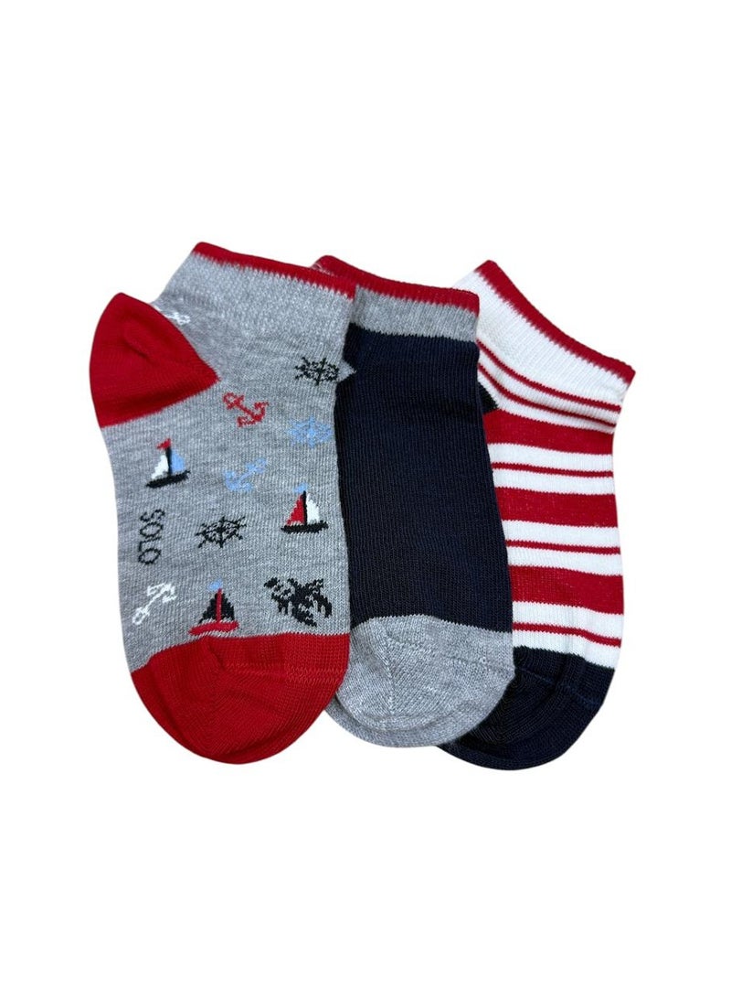 Solo Kids Boy Sneaker Designed Pack 3  - Image 3