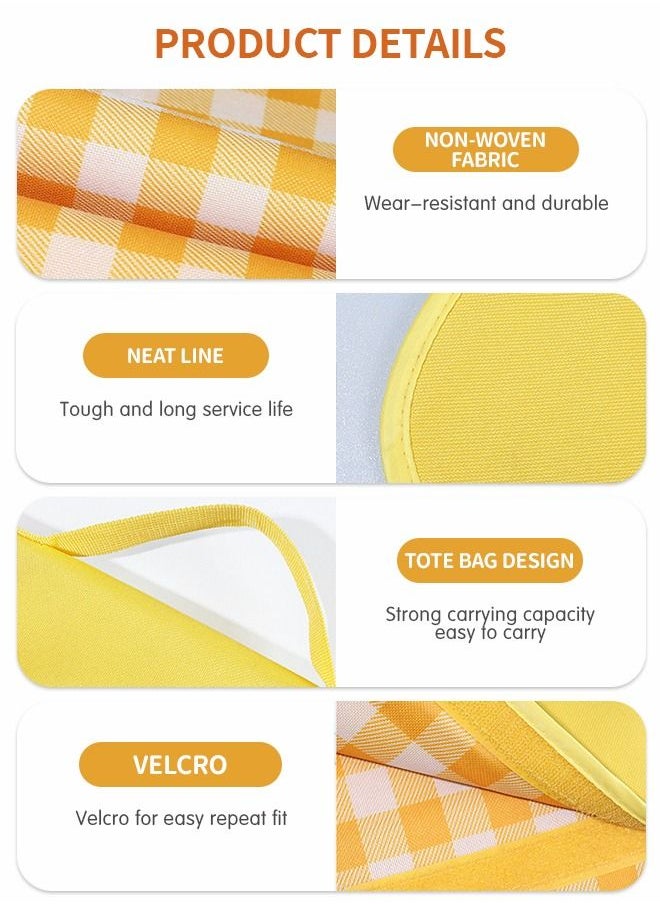 GROIC Picnic Blanket Extra Large Waterproof, 200×200cm Waterproof Foldable Blanket, Portable Picnic Mat, Camping Grass Picnic Blanket for 8 Adults Outdoor Picnic Mat, Camping Outdoor Activities Supplies  - Image 3