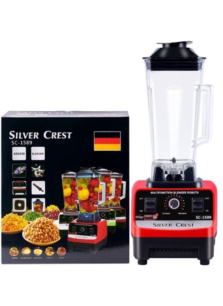 SILVER CREST 2.5L 4500W BPA Free Professional Heavy Duty Commercial Timer Blender Mixer Juicer Food Processor Smoothies Ice Crusher Kitchen  - Image 1