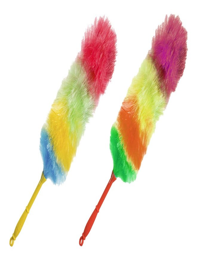 OFXDD Soft Dusting Brush - Pack of 2 - Flexible Cleaning Dusters - Rainbow Duster Cleaner - Image 1