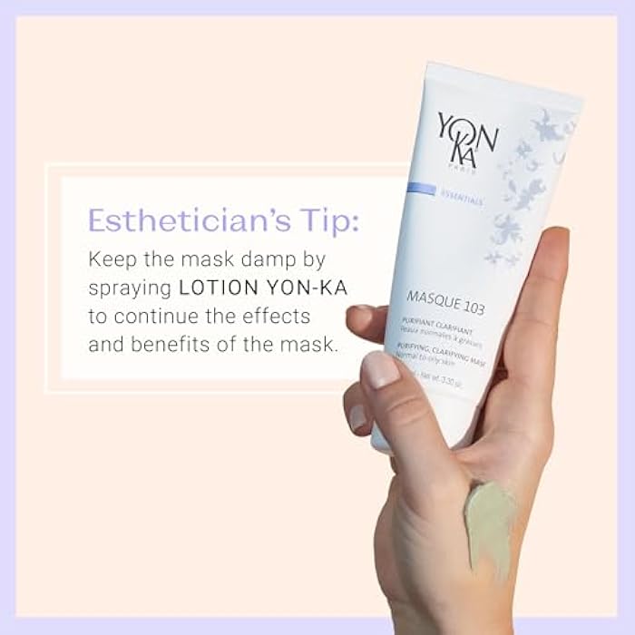 Yonka Masque 103 | Clay Face Mask | Clarify Skin and Tighten Pores with Botanical Extracts and Triple Clay Blend | Oily and Acne Prone Skin | Paraben-Free | 3.30 oz - Image 3