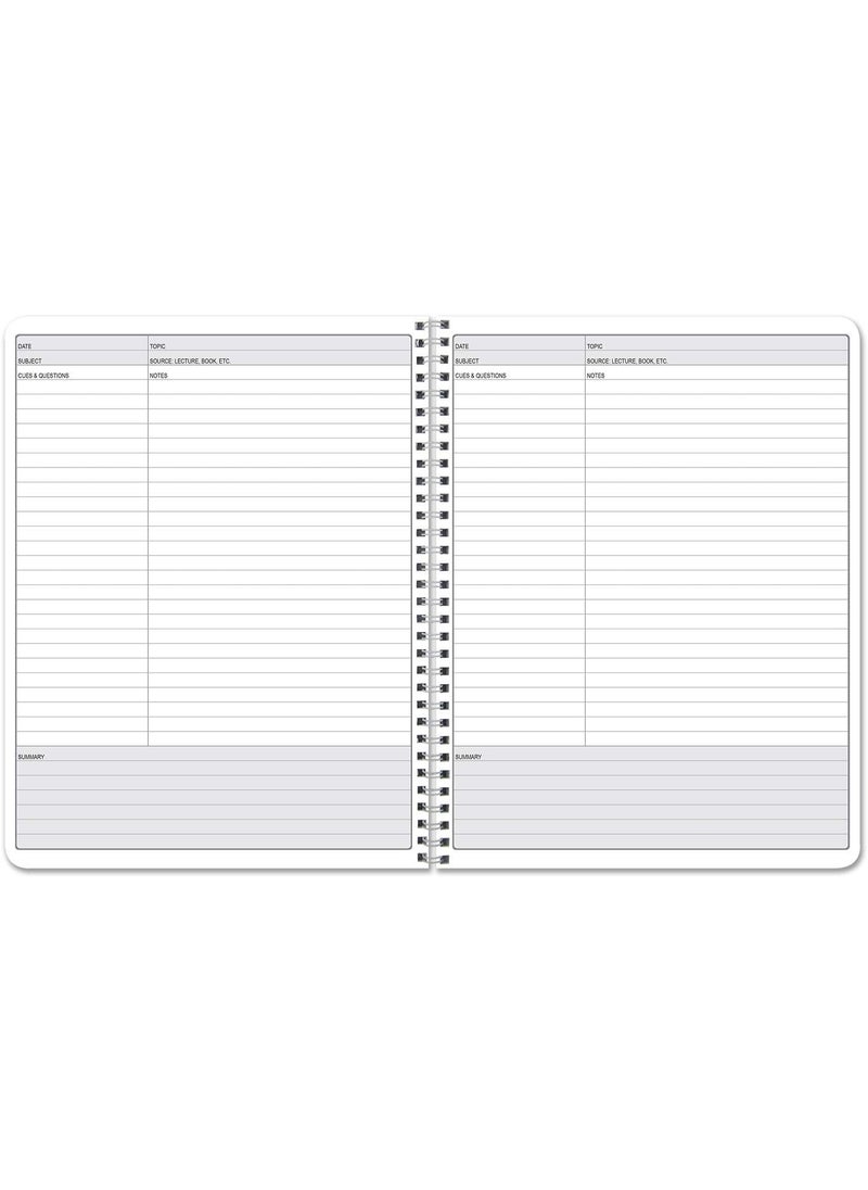 BookFactory BookFactory Universal Note Taking System Cornell Notes NoteTaking Notebook  120 Pages 8 12 x 11  WireO LOG1207CWAUniversalNote  - Image 3