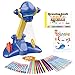 Sumsoltic Drawing Projector for Kids Art and Craft KitIncluding Colored Pencils Crayons Coloring Books Toys for 3 Year Old Boys Blue Drawing Kit v2 - Image 3