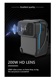 KASTWAVE Mini WIFI Body Camera Video Recorder, Wearable Police Body Cam with Night Vision, Body Worn Camera with Audio and Video Recording, Law Enforcement, Security Guard (64G Memory)  - Image 3