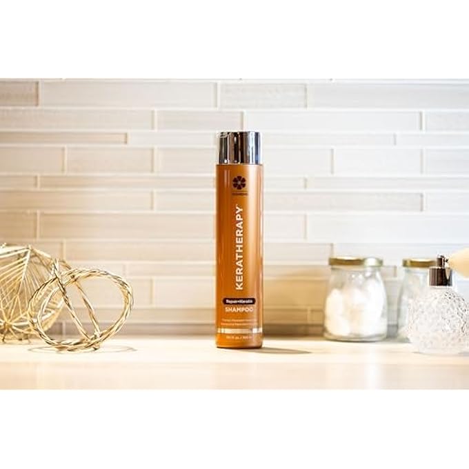 KERATHERAPY KERATIN INFUSED KERATINFIXX REPAIR SHAMPOO, 10.1 FL. OZ., 300 ML - REPAIR SHAMPOO FOR DRY, DAMAGED OR FRIZZY HAIR WITH CAVIAR EXTRACT, ARGAN OIL & KERABOND TECHNOLOGY TO REPAIR BREAKAGE - Image 3