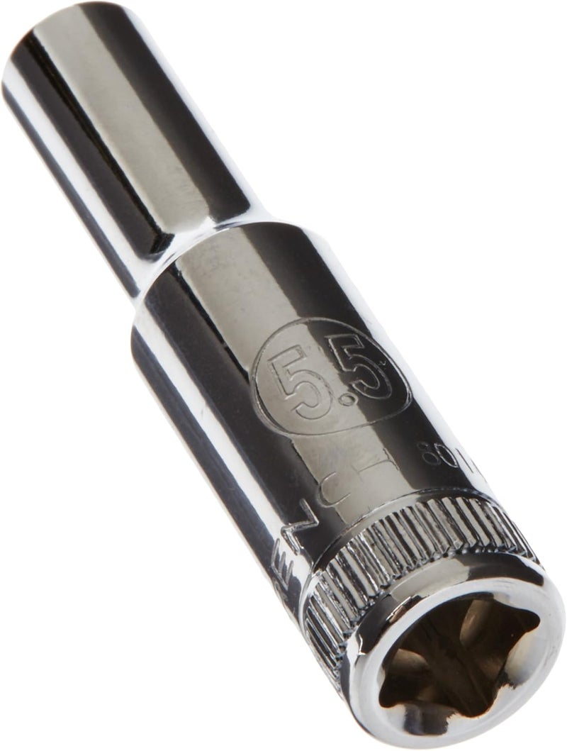 GEARWRENCH 1/4" Drive 6 Point Deep Metric Socket 5.5mm - 80140 - Image 1