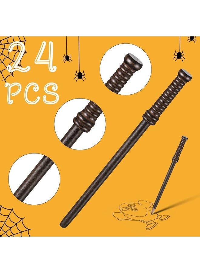 Chinco Chinco 72 Pcs Wand Pencils and Glasses Wizard Halloween Party Favors, Including 24 Wizard Wand Pencils and 24 Plastic Costume Glasses Frame with 24 Storage Bags for Kids Theme Party Supplies  - Image 5