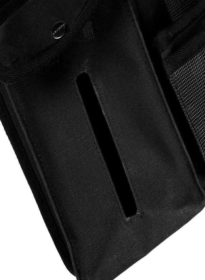 ARMORO Universal Car Seat Organizer with 4 Compartments & Tissue Holder | Backseat Storage Organizer for Car | Multi-Pocket Auto Organizer for Essentials, Travel & Daily Use (Black) - Image 3