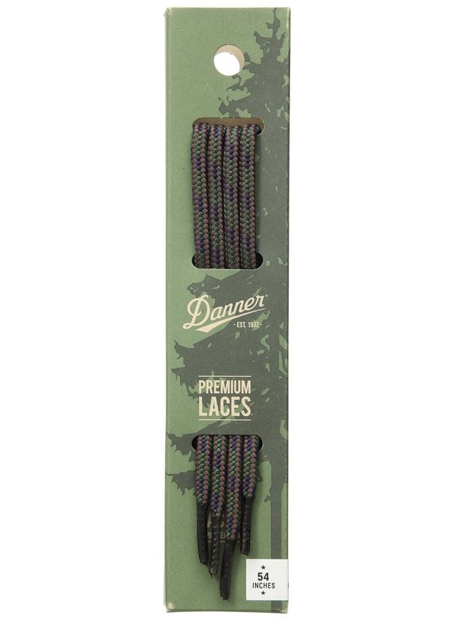 Unisex-Adult Laces 54" Shoelaces, Brown/Green/Blue, Medium