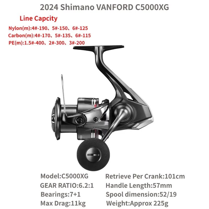 شيمانو بكرة صيد 2024 Shimano Vanford C5000XG - Image 1
