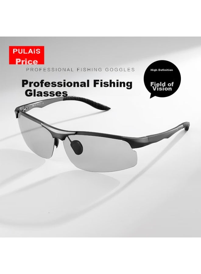 Pulais Photochromic Polarized Sungl For Men, Cycling, Fishing, Driving, Specialized 8003 Photochromic Lenses - Image 1