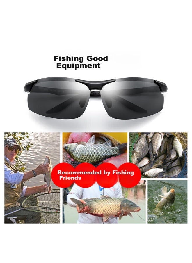 Pulais Photochromic Polarized Sungl For Men, Cycling, Fishing, Driving, Specialized 8003 Photochromic Lenses - Image 5