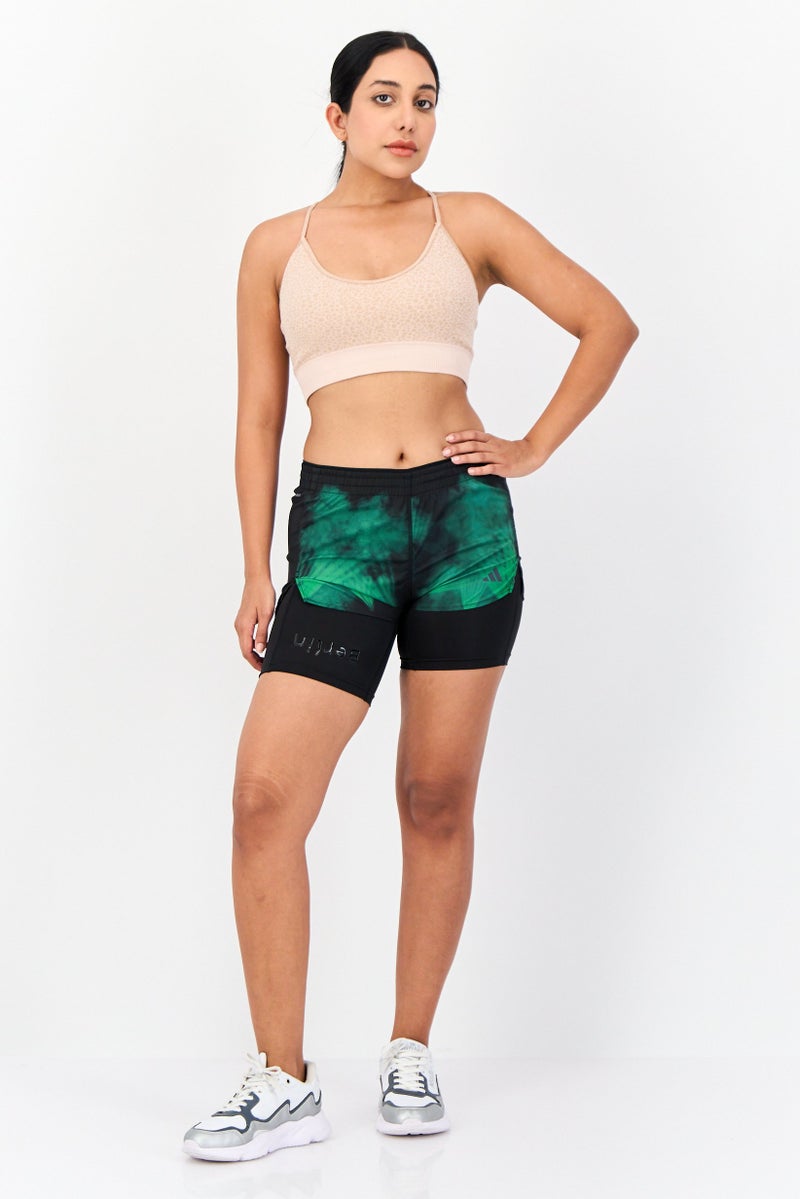 Adidas Women Sportswear Fit Running Shorts, Black  - Image 2