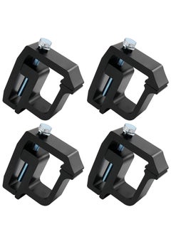 Generic 4 PCS Ladder Rack Mounting Clamps for Truck Caps and Camper Shells, Compatible with CHEVY Silverado/Sierra 1500/2500/3500, DODGE Ram 1500/2500/3500, F150/F250, MITSUBISHI, TOYOTA (Black)  - Image 1