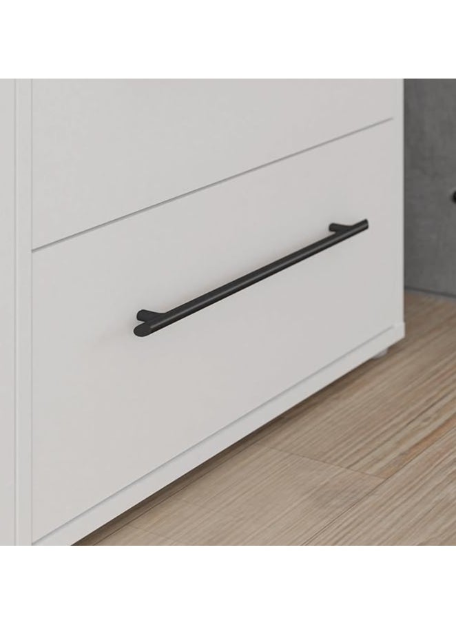 Craft Homz - Wardrobe with 3 hinged doors and 2 drawers in white. 145 x 200 x 59 cm - CHDR020 - Image 1