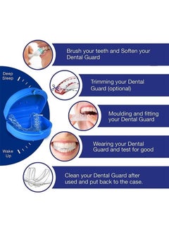 beauty Professional Dental Guards,Mouth Guard for Sleeping at Night, Reusable Mouth Guards for Clenching Teeth ,Mouth Guard for Grinding Teeth 2 Sizes, Pack of 4  - Image 3