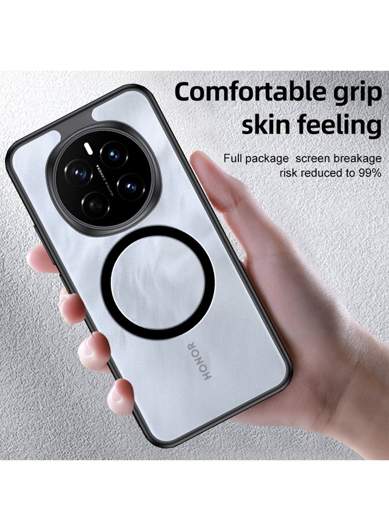 Aookay Compatible with Honor Magic 7 Pro Case Cover, Compatible with MagSafe, Compatible with Honor Magic 7 Pro 5G Airbag Anti-Drop Phone Case (Full Clear) - Image 5