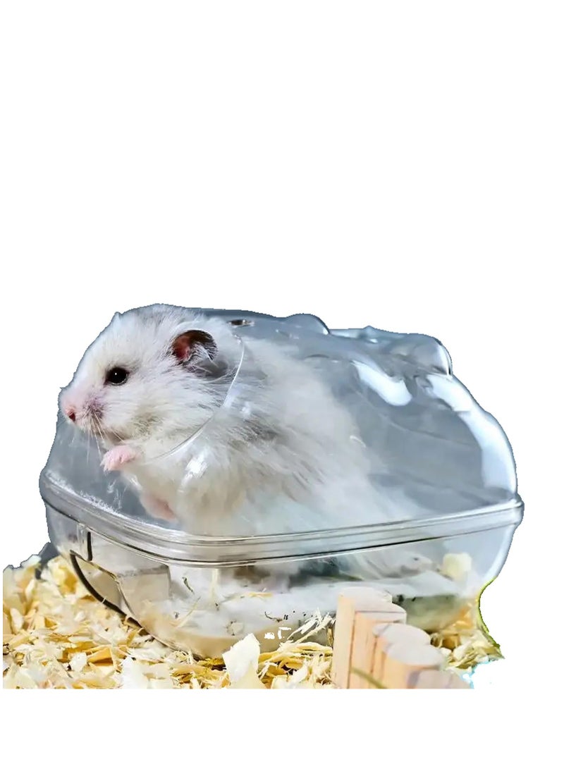 Hamster Bathroom Toilet - Large Space Anti Splash Hamster Transparent Bathroom - Image 1