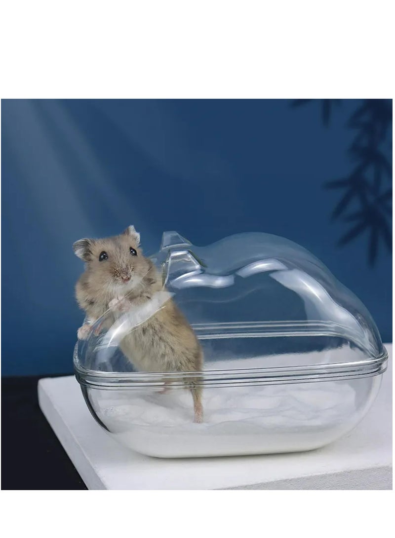Hamster Bathroom Toilet - Large Space Anti Splash Hamster Transparent Bathroom - Image 2