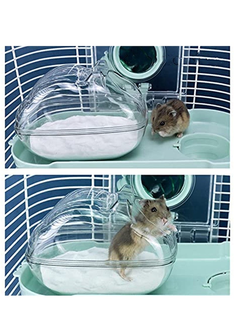 Hamster Bathroom Toilet - Large Space Anti Splash Hamster Transparent Bathroom - Image 3