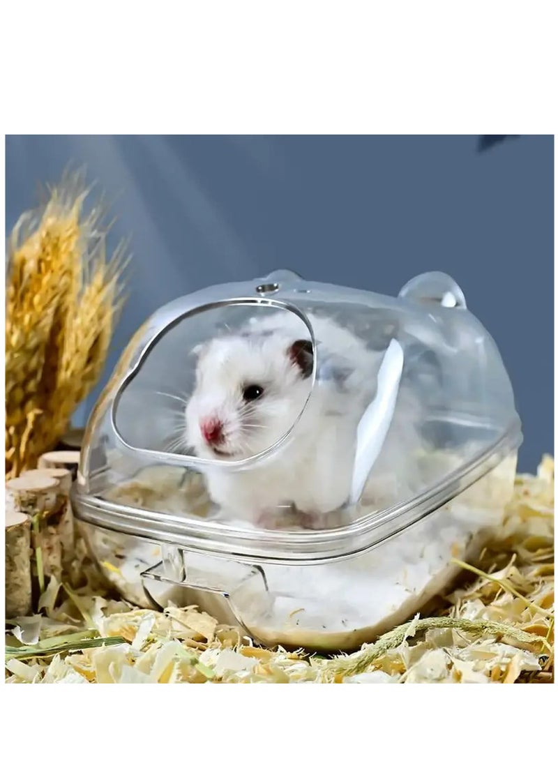 Hamster Bathroom Toilet - Large Space Anti Splash Hamster Transparent Bathroom - Image 4