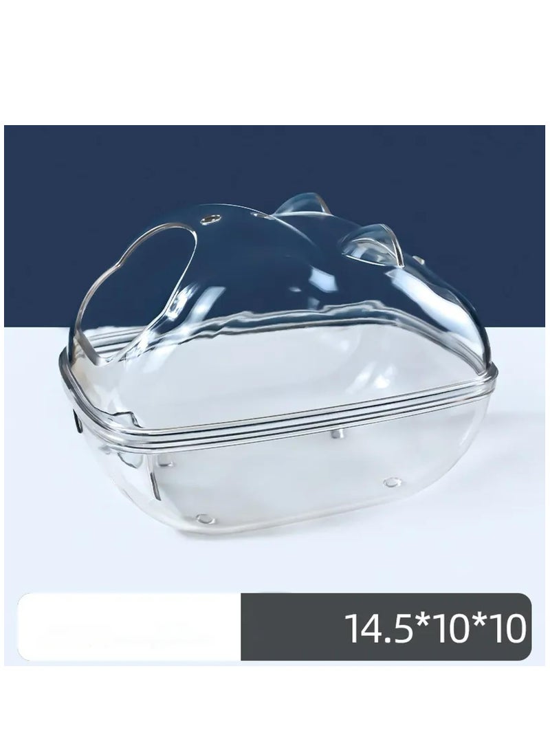 Hamster Bathroom Toilet - Large Space Anti Splash Hamster Transparent Bathroom - Image 5