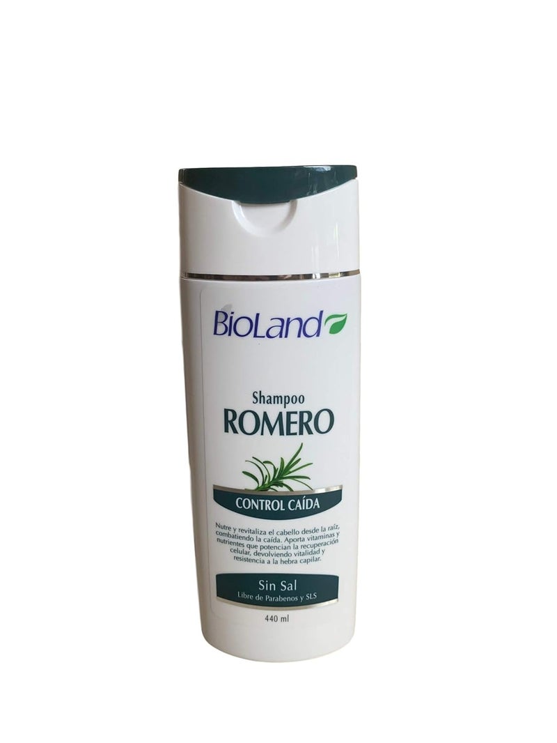 Bioland Organic Rosemary Shampoo and Conditioner for Hair Loss 148 floz  440 ml Shampoo y Acondicionador de Romero Organico 2 en 1 