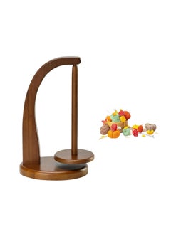 KASTWAVE Yarn Holder for Knitting and Crocheting, Magnetic Yarn Ball Holder, Rotating Magnetic Wooden Yarn Holder, Crochet Accessories, Crochet Gift for DIY Crafts (Retro Color)  - Image 1