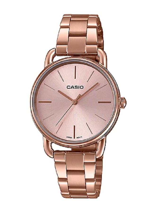 CASIO ساعة يد تناظرية من الفولاذ المقاوم للصدأ LTP-E412PG-4ADF - Image 1
