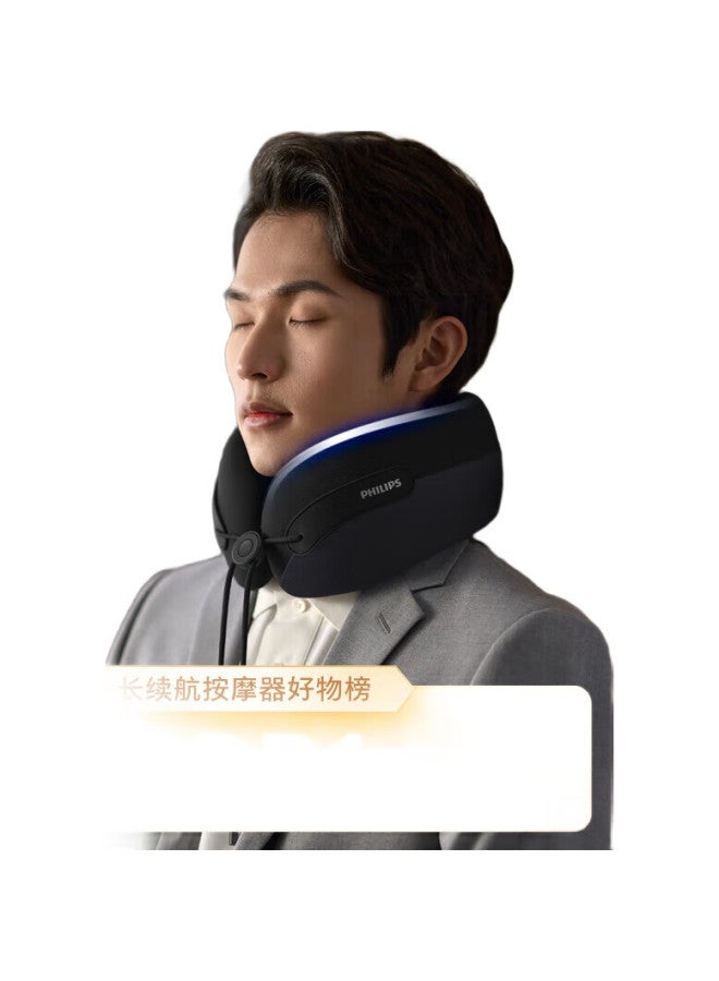 Philips Neck Massager, U-Shaped Neck Massager, Nap Massage Pillow, Neck Support, Heat Therapy, Vibration Massage, Gift For Boyfriend, Girlfriend, Parents, Birthday Present, Ppm3106N - Image 1