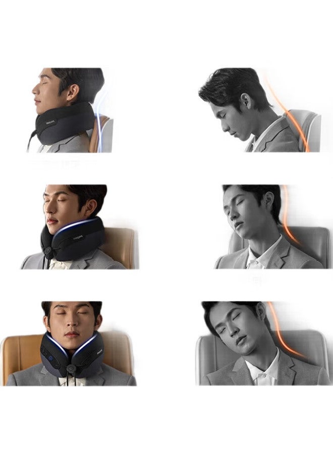 Philips Neck Massager, U-Shaped Neck Massager, Nap Massage Pillow, Neck Support, Heat Therapy, Vibration Massage, Gift For Boyfriend, Girlfriend, Parents, Birthday Present, Ppm3106N - Image 2