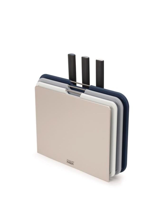 Joseph Joseph Nest Boards Plus with Knives Silver - Image 1