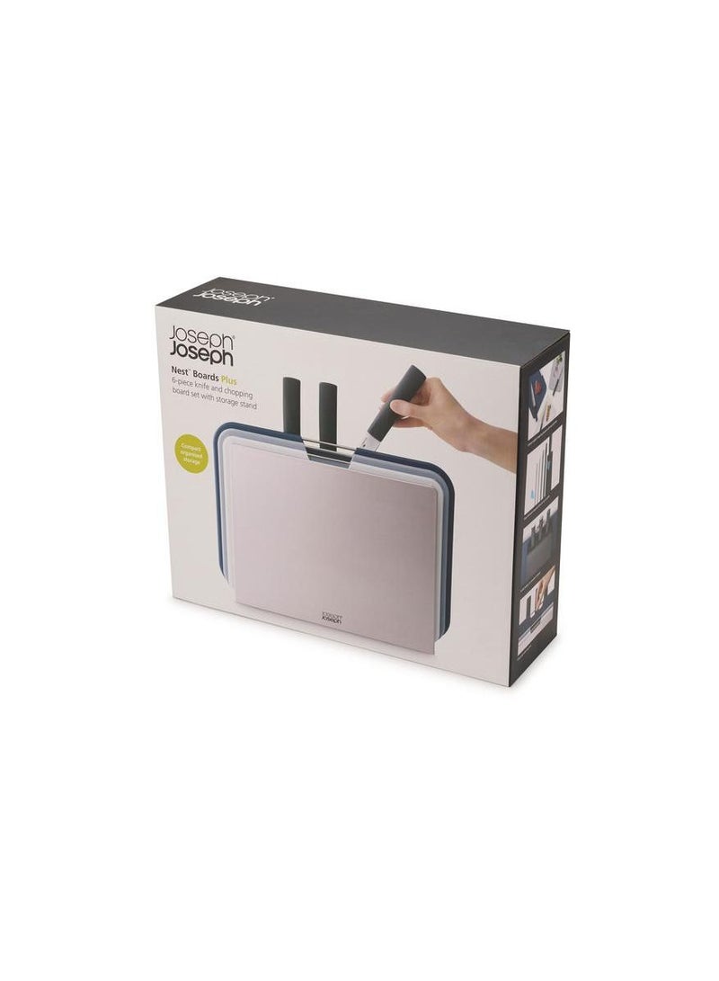 Joseph Joseph Nest Boards Plus with Knives Silver - Image 2