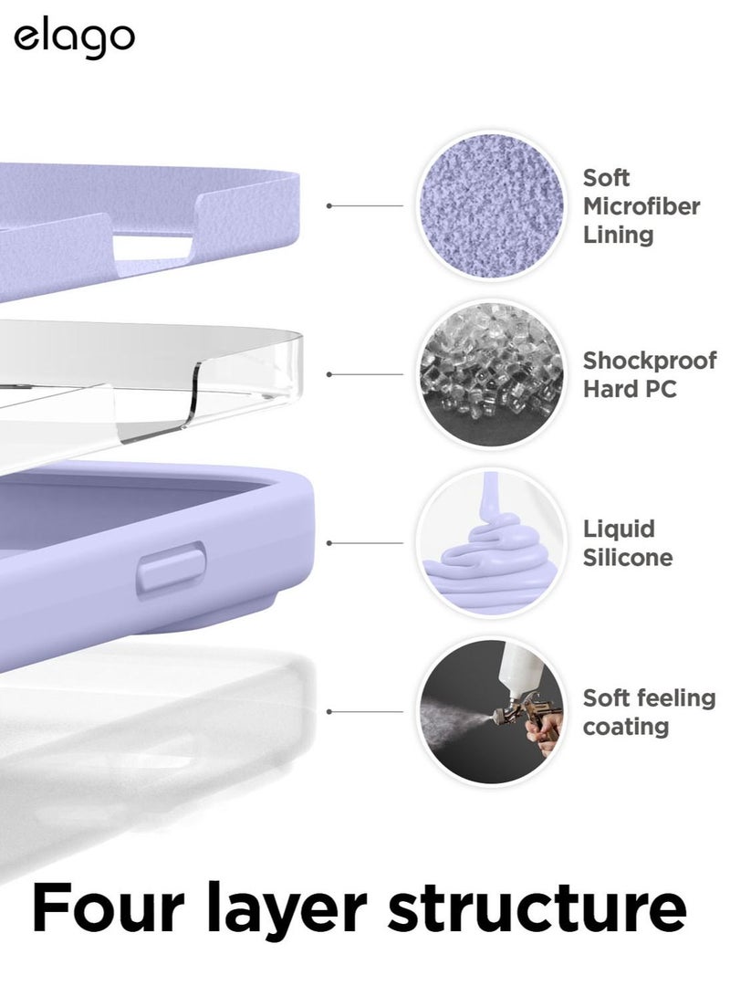 Elago Silicone Case Cover for iPhone 14 Pro MAX - Purple - Image 4