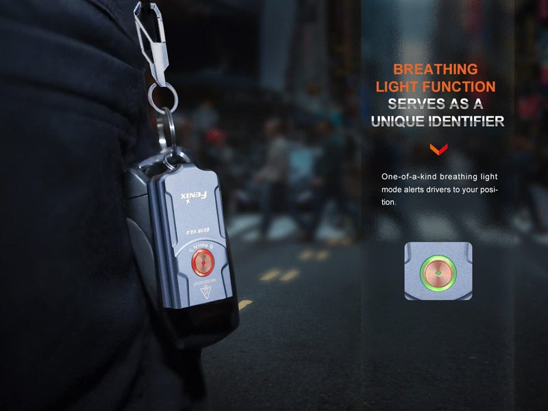 Fenix E03R v2.0 Keychain Flashlight, Blue, 500 Lumen Bright USB-C Rechargeable EDC with Red LED and Organizer - Image 5