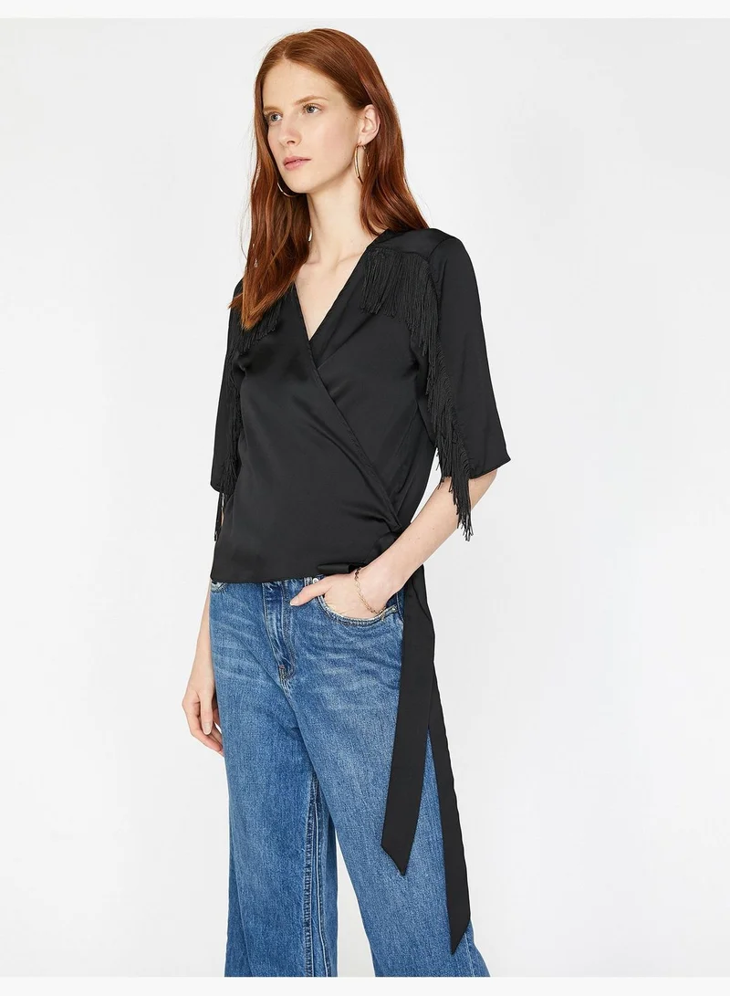 KOTON Tassel Detailed Blouse