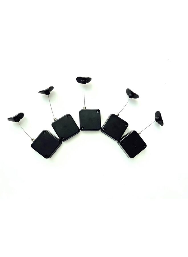 5PCS Retractable Security Cable Lock, Remote Control Guard Against-Lost Rope for TV - Image 1